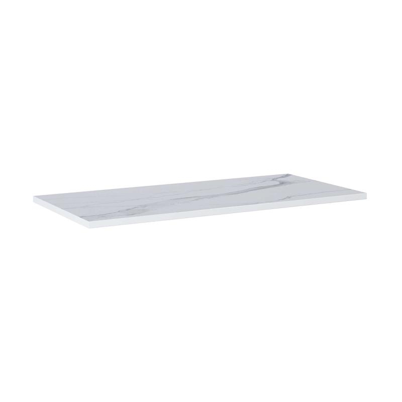 AREZZO design CALACATTA műmárvány mosdópult 100x46x2 cm matt fehér AR-167402