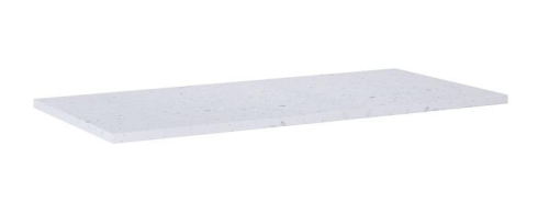 AREZZO design TERRAZZO műmárvány mosdópult 100x46x2 cm fehér matt AR-168540