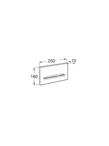 Roca PL5 Dual nyomólap, fehér A890099000