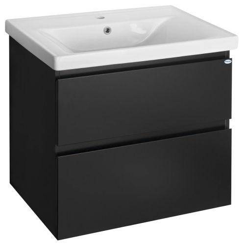Sapho AQUALINE ALTAIR mosdótartó szekrény, 67x60x45cm, matt fekete AI670