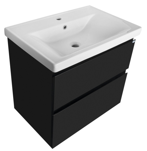 Sapho AQUALINE ALTAIR mosdótartó szekrény, 67x60x45cm, matt fekete AI670