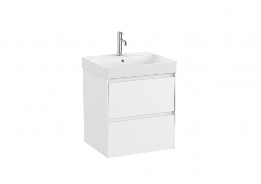 Roca Ona 55 cm fürdőszoba bútor mosdóval, matt fehér A851687509
