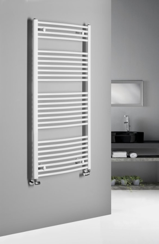 Sapho AQUALINE ORBIT 600x1320mm íves fürdőszobai radiátor, fehér ILO36T