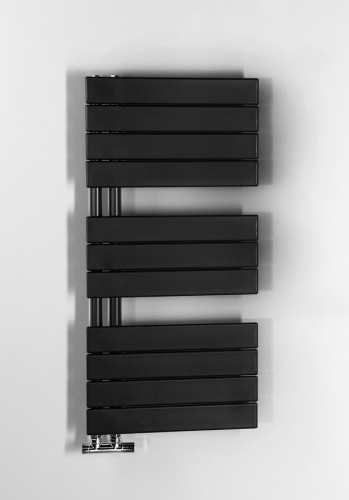 Sapho AQUALINE MILI fürdőszobai radiátor, 450x934mm, matt fekete DC606T