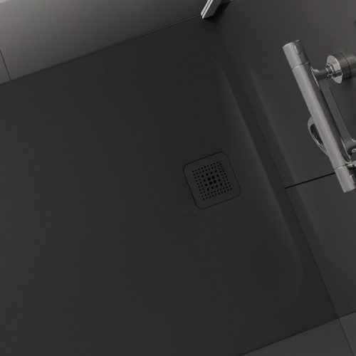 Laufen Pro 80x80 cm zuhanytálca, fekete H2109500800001