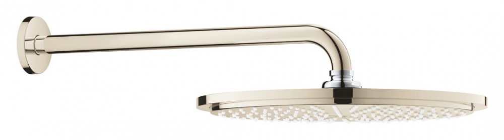 Grohe Rainshower Cosmopolitan 310 fejzuhany 380 mm zuhanykarral 9,5 l/perc, polished nickel 26066BE0