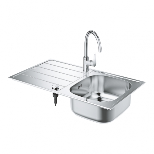 Grohe Bau rozsdamentes mosogató csapteleppel 31562SD1