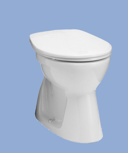 Alföldi Bázis CLEAN FLUSH - perem nélküli álló wc lapos öblítésű alsó kifolyású 7096 R1 01 (7096R101)