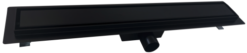 Roltechnik rozsdamentes zuhanyfolyóka 900 mm fekete RRFB-900