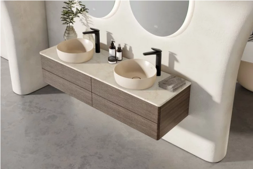 Villeroy & Boch Antao 40x39,5 cm ráültethető modó CeramicPlus felülettel almond 4A7240AM