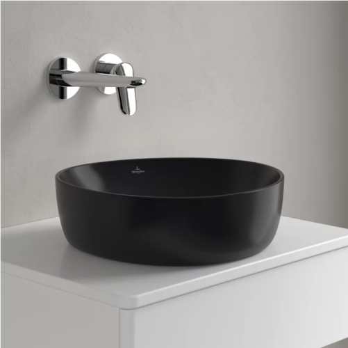 Villeroy & Boch Antao 40x39,5 cm ráültethető modó CeramicPlus felülettel Pure Black 4A7240R7