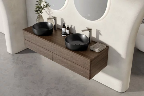 Villeroy & Boch Antao 40x39,5 cm ráültethető modó CeramicPlus felülettel Pure Black 4A7240R7
