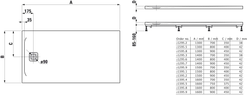 Laufen Pro 150x80 cm zuhanytálca, fehér H2139510000001