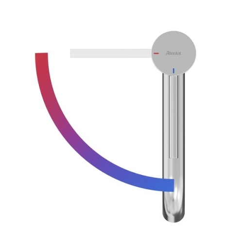 Ravak Espirit ES 012.01CR Álló mosdócsaptelep BeCool 190 mm, leeresztő nélkül - Chrome X070394