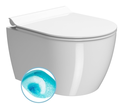 Sapho GSI PURA Swirlflush ExtraGlaze fali WC, fehér 880211