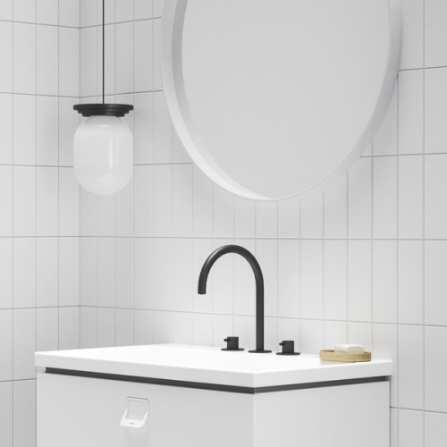 Ravak Espirit ES 018.20BLM Álló mosdócsaptelep, 3 furatos 270 mm, leeresztő nélkül - Black Matt X070275