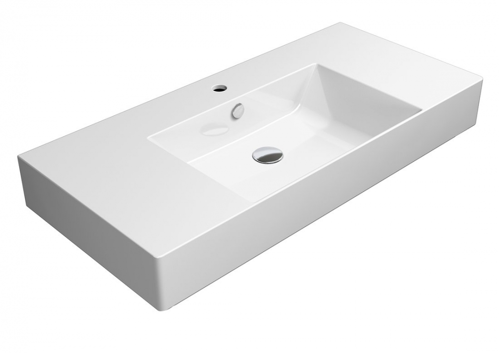 Sapho GSI KUBE X 100x47cm ExtraGlaze kerámiamosdó, fehér 9451111