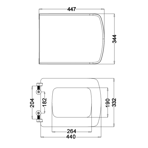 Sapho ISVEA PURITY soft close WC-ülőke, fehér/króm 40S30700I