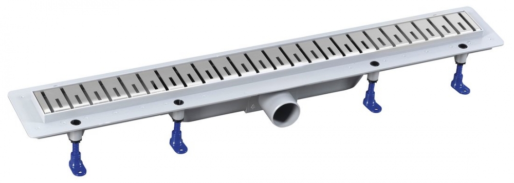 Sapho POLYSAN KLAVER 810 superflow padlóösszefolyó inox ráccsal 73731