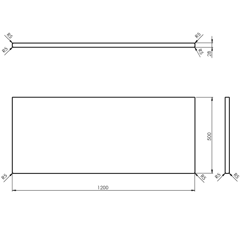 Sapho WOODY 120x50cm tömör fa pult, natúr tölgy WD120-70