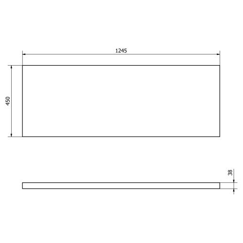 Sapho AQUALINE VEGA 125x45cm mosdótartó pult, platina tölgy VG730