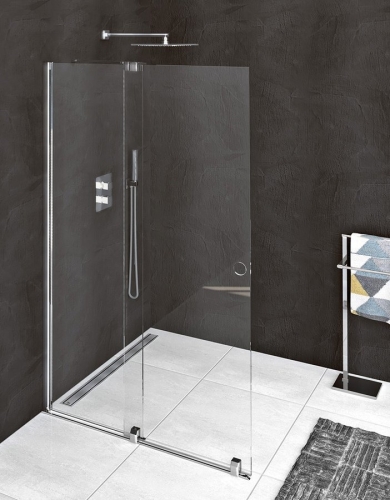 Sapho POLYSAN MODULAR SHOWER 1400 tolóajtó fix résszel, króm MS5-140