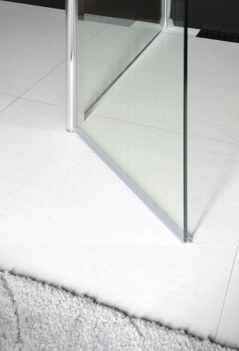 Sapho POLYSAN MODULAR 500 L típusú 2/2 nyíló zuhanyfal, ajtós változat, króm MS3B-50