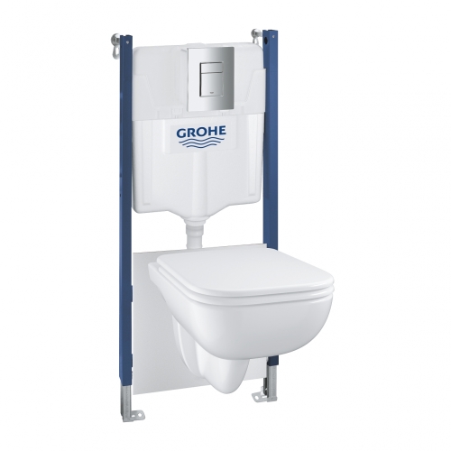 Grohe Solido Compact 5 az 1-ben WC szett, 1,13 méteres telepítési magasság 39816000