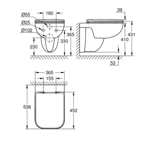 Grohe Solido 5 az 1-ben WC szett 39817000