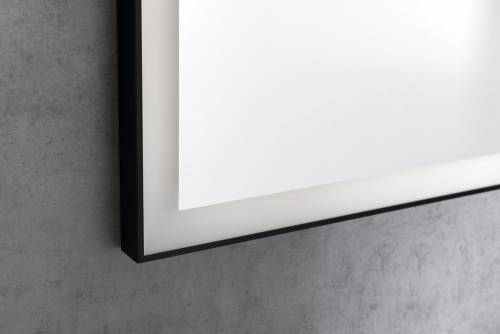 Sapho GANO 60x80cm tükör LED világítással, fekete LG260