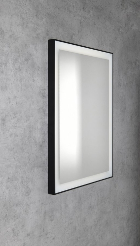 Sapho GANO 60x80cm tükör LED világítással, fekete LG260