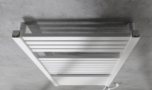 Sapho AQUALINE TONDI-E 450x970mm elektromos fürdőszobai radiátor, fehér DE450T