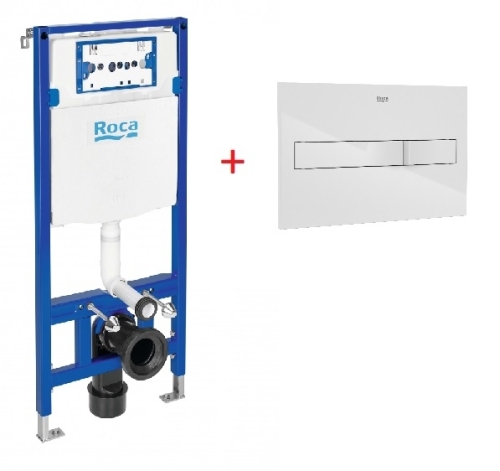 Roca Duplo WC One falbaépített tartály PL2A fehér nyomólappal A890070020 + A890196000
