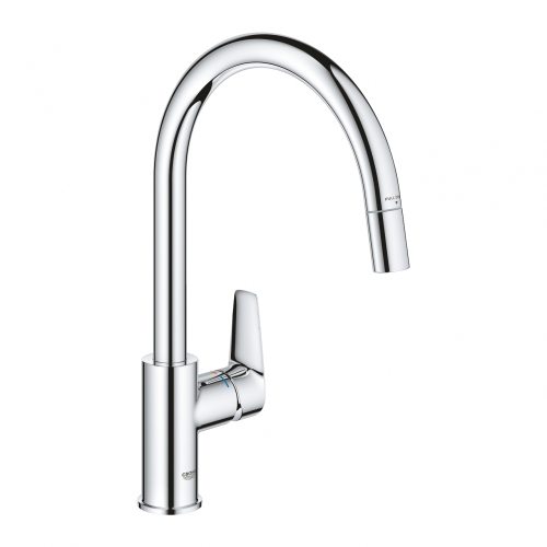 Grohe Start Edge egykaros mosogatócsaptelep kihúzható gyöngyöztetővel 30550000