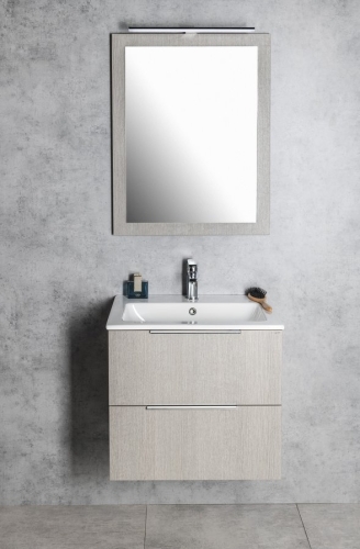 Sapho CIRASA SLIM 60 cm alsószekrény, ezüst tölgy CR592-1111