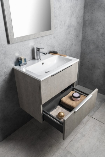 Sapho CIRASA SLIM 60 cm alsószekrény, ezüst tölgy CR592-1111