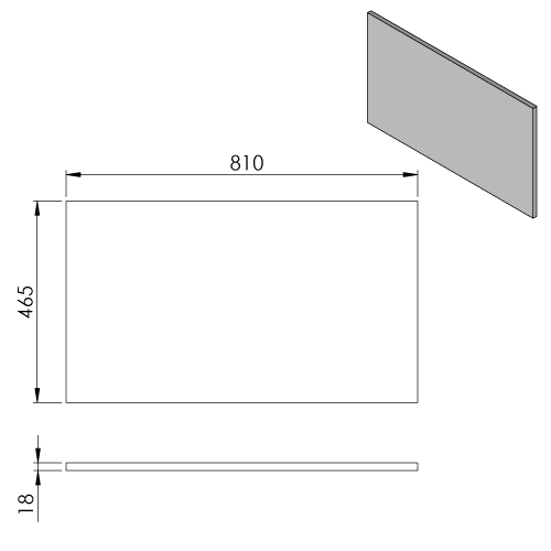 Sapho CIRASA DTDL 80 pult, ezüst tölgy CR081-1111