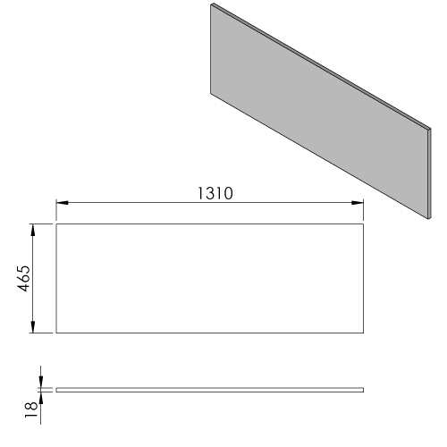 Sapho CIRASA DTDL 130 pult, fényes fehér CR131-3030