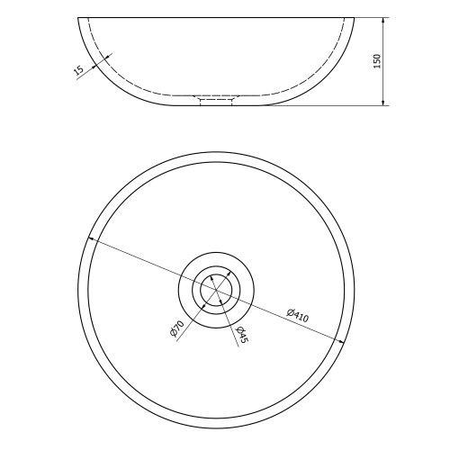 Sapho PRIORI 41cm kerámiamosdó, fehér/kék PI028