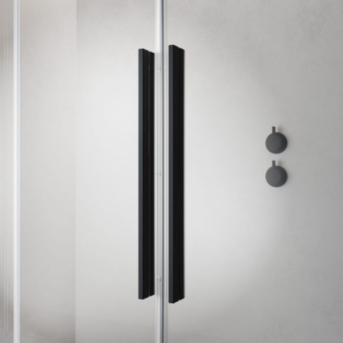 Radaway Furo Black Walk-in 140 jobb fekete zuhanyfal 10106738-54-01R, 10110694-01-01