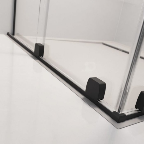 Radaway Furo Black Walk-in 110 bal fekete zuhanyfal 10106588-54-01L, 10110544-01-01
