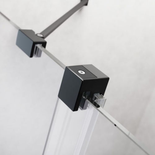 Radaway Furo Black Walk-in 110 bal fekete zuhanyfal 10106588-54-01L, 10110544-01-01