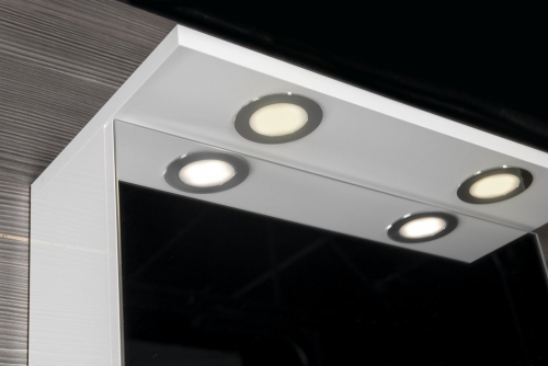 Sapho AQUALINE KAWA 50x70cm tükrösszekrény LED világítással, fehér WGL50