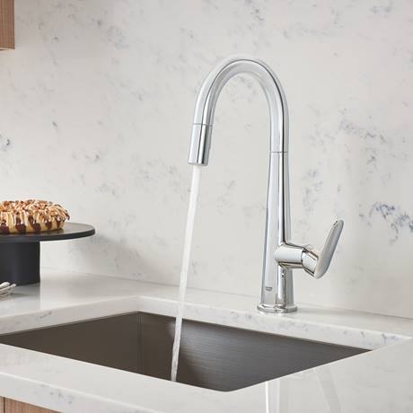 Grohe Veletto egykaros mosogatócsaptelep kihúzható zuhanyfejjel 30419000