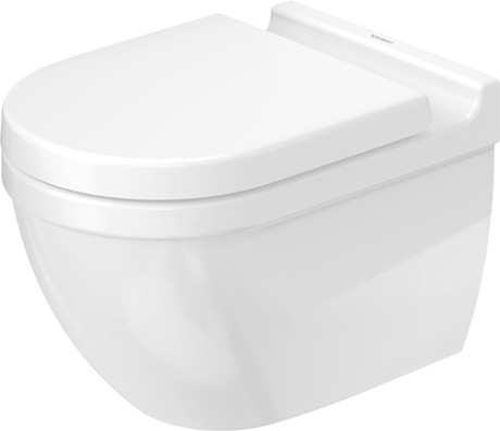 Duravit Starck 3 öblítőperem nélküli Duravit Rimless® fali WC HygieneGlaze felület 2527092000