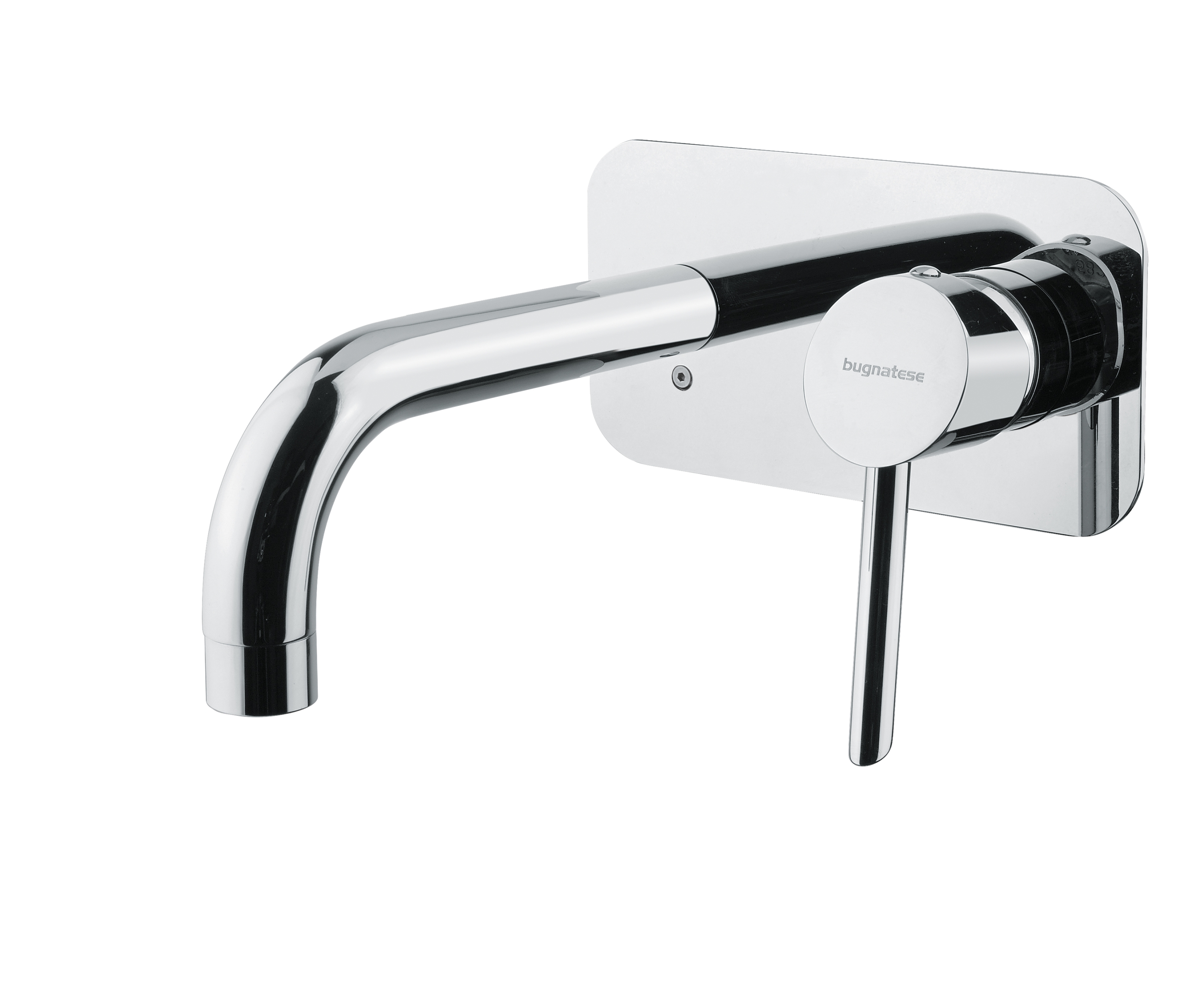 Bugnatese Smart fal alatti mosdócsaptelep 19 cm kifolyóval, matt fekete 2143OP