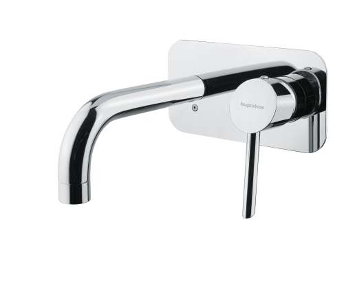 Bugnatese Smart fal alatti mosdócsaptelep 19 cm kifolyóval, matt fekete 2143OP