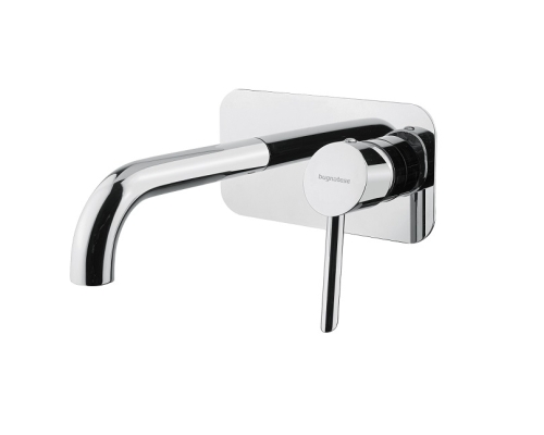 Bugnatese SMART fal alatti mosdócsaptelep 19 cm kifolyóval klikk-klakk leeresztővel, matt fekete 2143SCOP