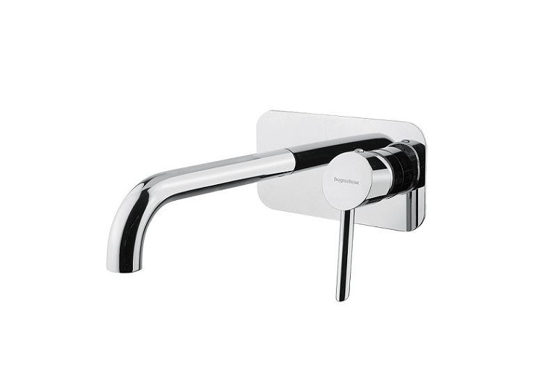 Bugnatese SMART fal alatti mosdócsaptelep 22 cm kifolyóval klikk-klakk leeresztővel, matt fekete 2147SCOP