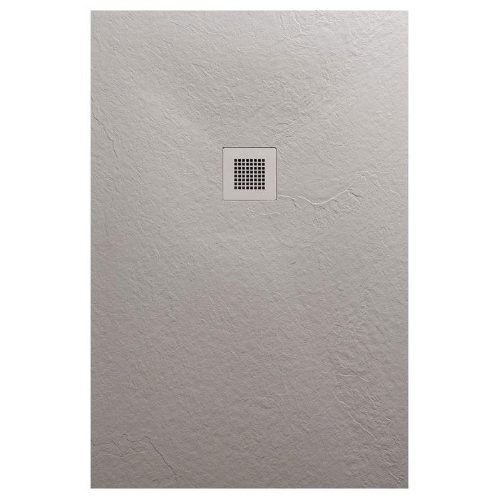 AREZZO design SOLIDSoft zuhanytálca 120x100 cm, BETON, színazonos lefolyóval AR-100120C